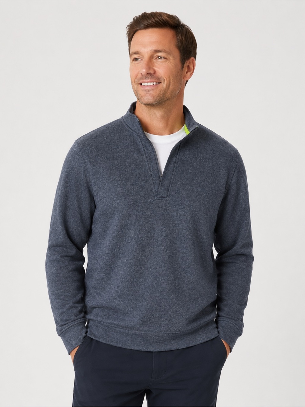 TailorByrd Performance Men’s Small Blue Quarter Zip Golf Pullover